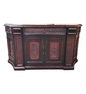 RANCHO BUFFET WITH LEATHER INSERTS